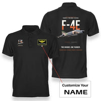Thumbnail for F-4E PHANTOM II design on black polo with custom name badge