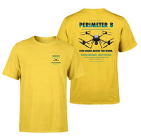 Thumbnail for Skyfront Perimeter 8 design on yellow t shirt
