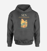 Thumbnail for London Southend Airport (SEN) design on dark gray hoodie single-side print