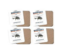 Thumbnail for Westland Wasp HAS1 design on white 4 pieces set coaster