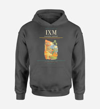 Thumbnail for Madurai Airport (IXM) design on dark gray hoodie single-side print