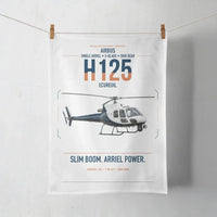 Thumbnail for Airbus H125 design on white towel