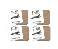 Thumbnail for F-4D Phantom II design on white 4 pieces set coaster
