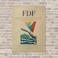 Thumbnail for Martinique Aimé Césaire International Airport FDF — Fort-de-France vertical canvas print - no frame - beige background