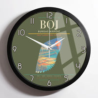 Thumbnail for Burgas Airport BOJ Wall-Clock Framed - Green Army