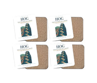 Thumbnail for Frank País Airport (HOG) design on white 4 pieces set coaster