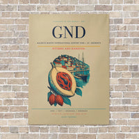 Thumbnail for Maurice Bishop International Airport GND — St. George's vertical canvas print - no frame - beige background