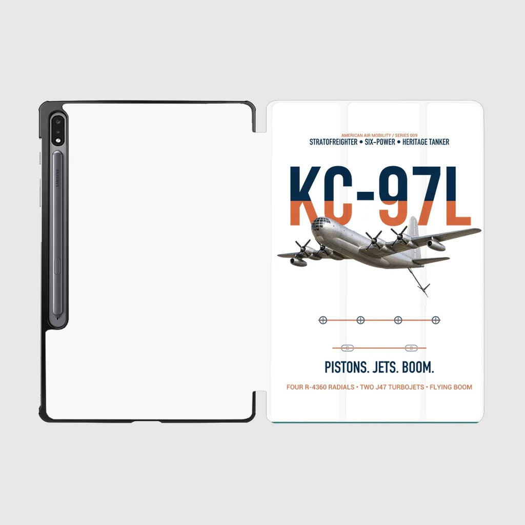 KC-97L STRATOFREIGHTER design on white samsung tablet tablet case