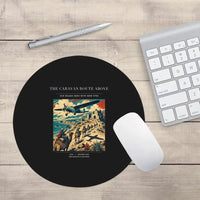 Thumbnail for VINTAGE G4332 - The Caravan Route Above - Designed Mouse Pads design on black round