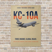 Thumbnail for KC-10A EXTENDER vertical canvas print - no frame - beige background