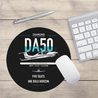 Thumbnail for Diamond DA50 RG design on black round mouse pad