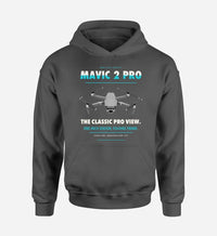 Thumbnail for DJI Mavic 2 Pro design on dark gray hoodie single side
