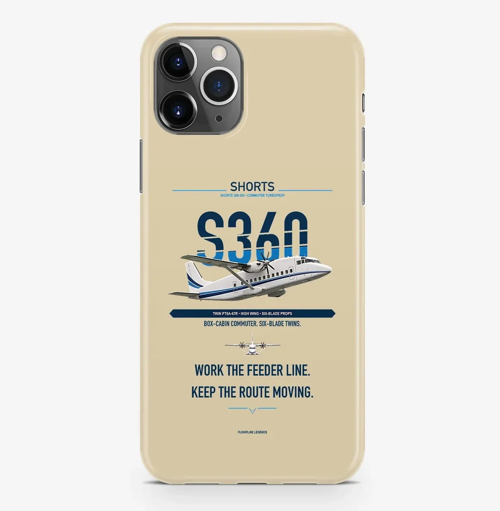 Shorts 360-300 Case ProMax design on beige iphone case promax