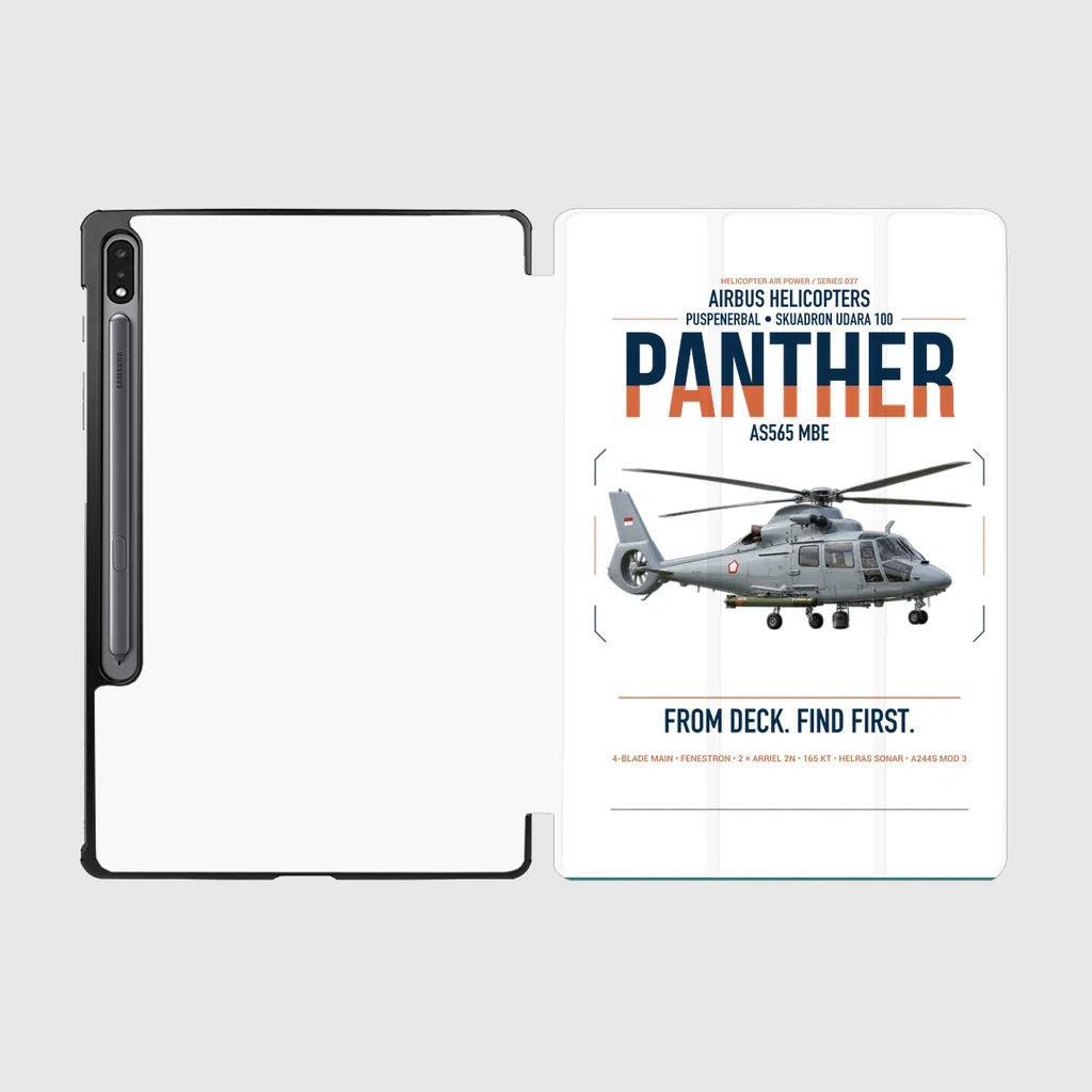 Airbus Helicopters AS565 MBe Panther design on white samsung tablet tablet case
