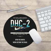 Thumbnail for DHC-2 Beaver Mk I design on black round mouse pad