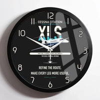 Thumbnail for Cessna Citation XLS design on black framed wall clock
