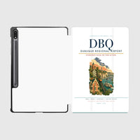 Thumbnail for Dubuque Regional Airport (DBQ) design on white samsung tablet tablet case