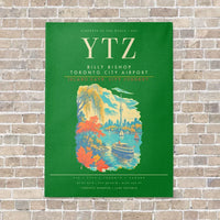 Thumbnail for Billy Bishop Toronto City Airport YTZ - Canvas Framed - Green