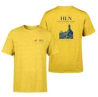 Thumbnail for Helena Regional Airport (HLN) design printed on yellow double-side t-shirt