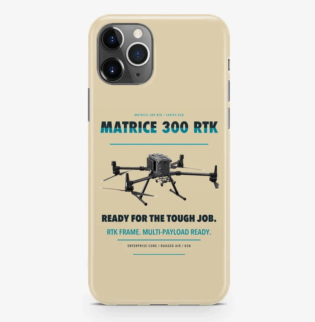 DJI Matrice 300 RTK Case ProMax design on beige iphone case promax