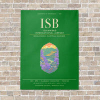 Thumbnail for Islamabad International Airport ISB - Canvas Framed - Green
