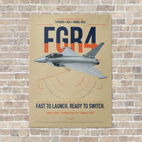 Thumbnail for Eurofighter Typhoon FGR4 vertical canvas print - no frame - beige background