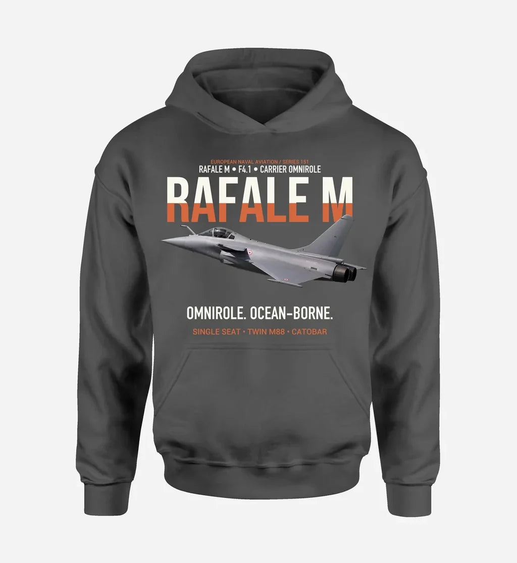 RAFALE M F4.1 design on dark gray hoodie single side