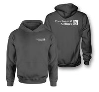 Thumbnail for Continental Airlines logo on dark gray double side hoodie