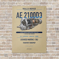 Thumbnail for AE 2100D3 vertical canvas print - no frame - beige background