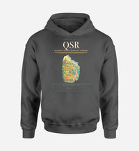 Thumbnail for Salerno Costa d'Amalfi Airport (QSR) design on dark gray hoodie single-side print