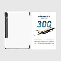 Thumbnail for Bombardier Challenger 300 design on white samsung tablet tablet case