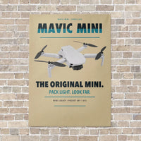 Thumbnail for DJI Mavic Mini vertical canvas print - no frame - beige background