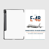 Thumbnail for E-4B Nightwatch design on white samsung tablet tablet case