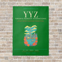 Thumbnail for Toronto Pearson International Airport YYZ - Canvas Framed - Green