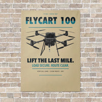 Thumbnail for DJI FlyCart 100 vertical canvas print - no frame - beige background