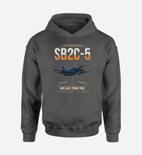 Thumbnail for SB2C-5 Helldiver design on dark gray double-side hoodie, single-side print