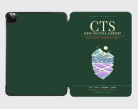 Thumbnail for New Chitose Airport Sapporo CTS - Snowfield Lavender Grid - Dark Green