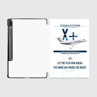 Thumbnail for Cessna Citation X+ design on white samsung tablet tablet case