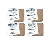 Thumbnail for Cessna Citation Longitude design on white 4 pieces set coaster