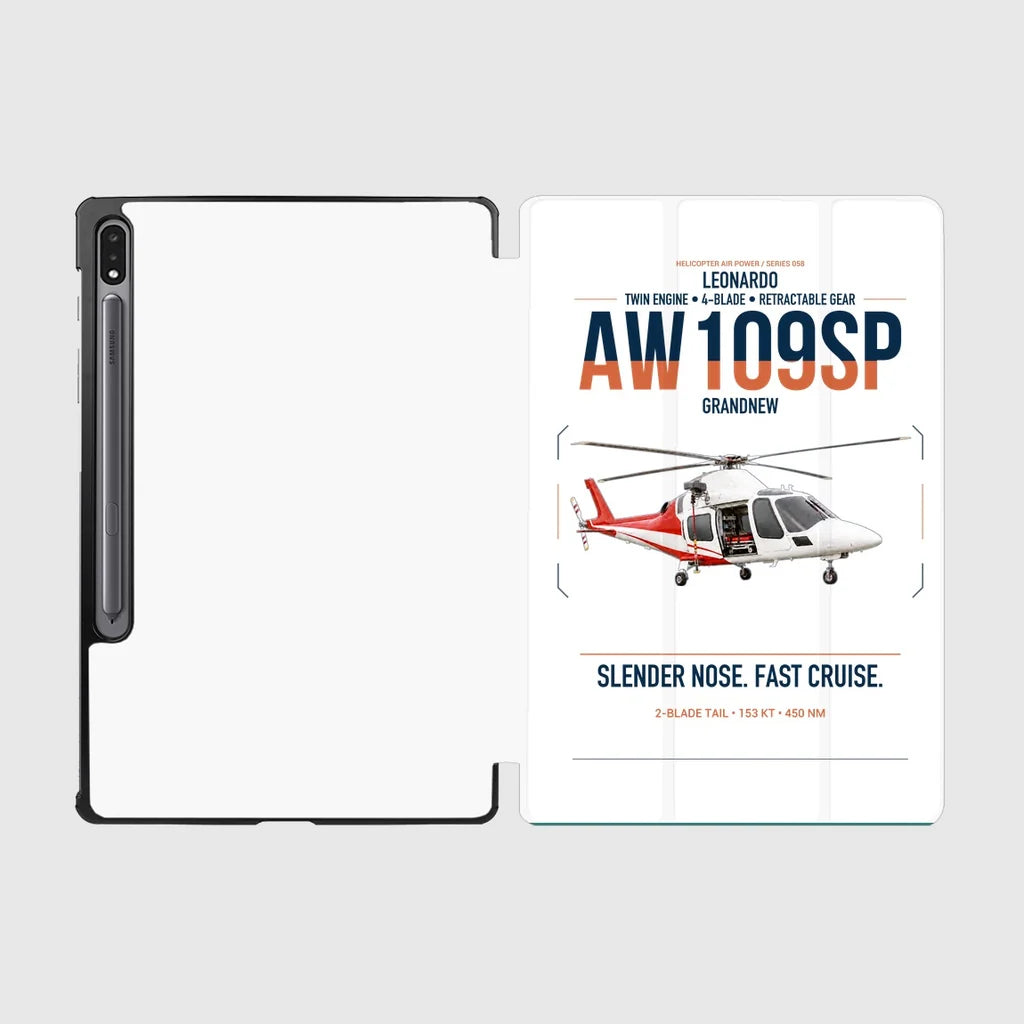 Leonardo AW109SP GrandNew design on white samsung tablet tablet case