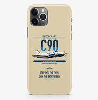 Thumbnail for Beechcraft King Air C90 design on beige magsafe iphone case, for iPhone Pro Max