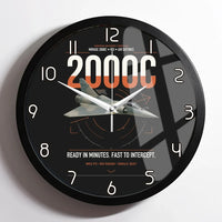Thumbnail for Dassault Mirage 2000C RDI design on black framed wall clock