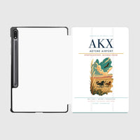 Thumbnail for Aktobe Airport (AKX) design on white samsung tablet tablet case