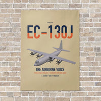 Thumbnail for EC-130J Commando Solo III vertical canvas print - no frame - beige background