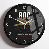 Thumbnail for IAR 80C design on black framed wall clock