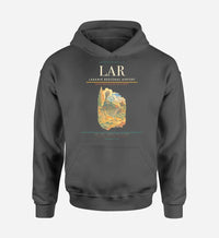 Thumbnail for Laramie Regional Airport (LAR) design on dark gray hoodie single-side print