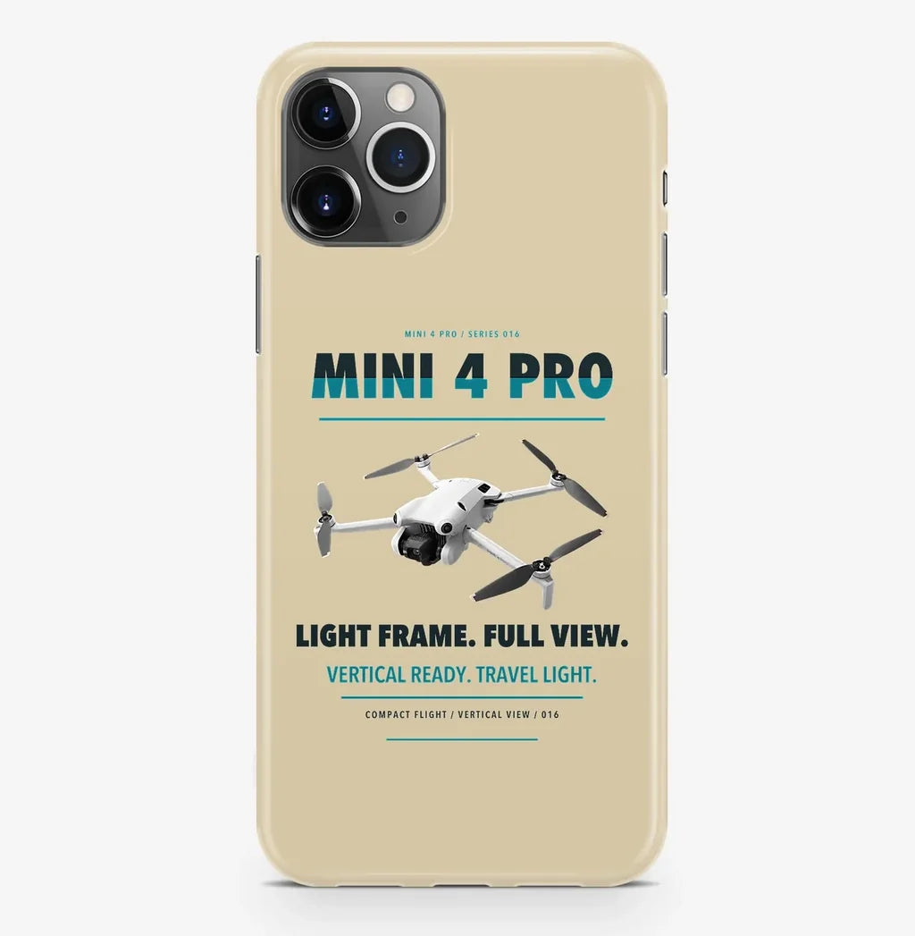 DJI Mini 4 Pro Case ProMax design on beige iphone case promax