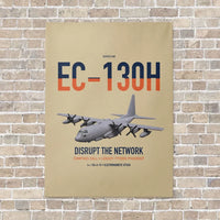 Thumbnail for EC-130H Compass Call vertical canvas print - no frame - beige background