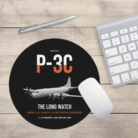 Thumbnail for P-3C Orion design on black round mouse pad