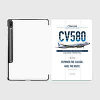 Thumbnail for Convair 580 design on white samsung tablet tablet case